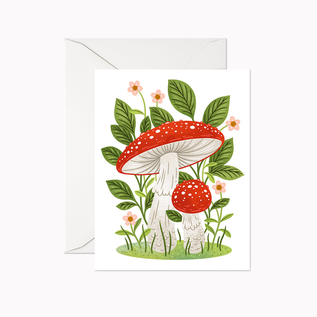 Fly Agaric Mushrooms Card - Linden Paper Co. , Greeting Card - Stationery Brand, Linden Paper Co. Linden Paper Co., Linden Paper Co.  Linden Paper Co. 