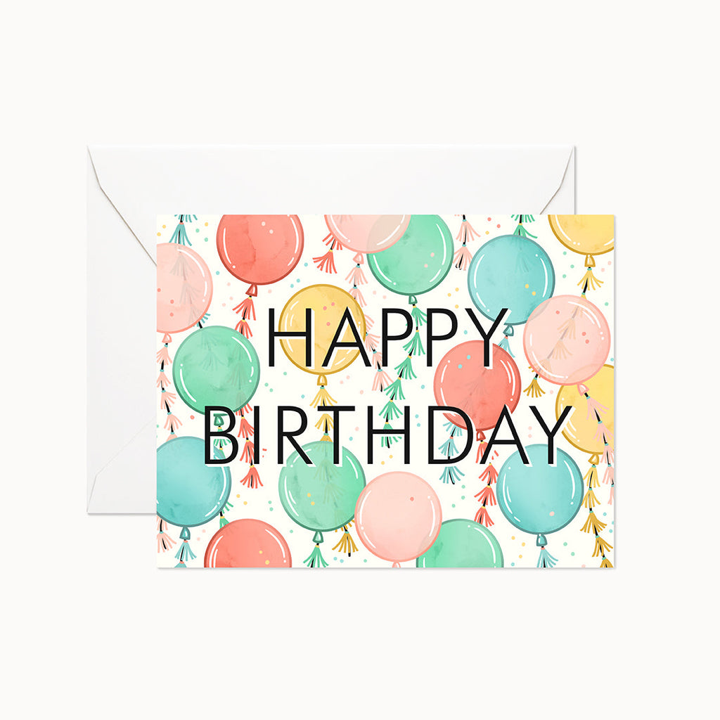 Balloon Birthday Card - Linden Paper Co. , Greeting Card - Stationery Brand, Linden Paper Co. Linden Paper Co., Linden Paper Co.  Linden Paper Co. 