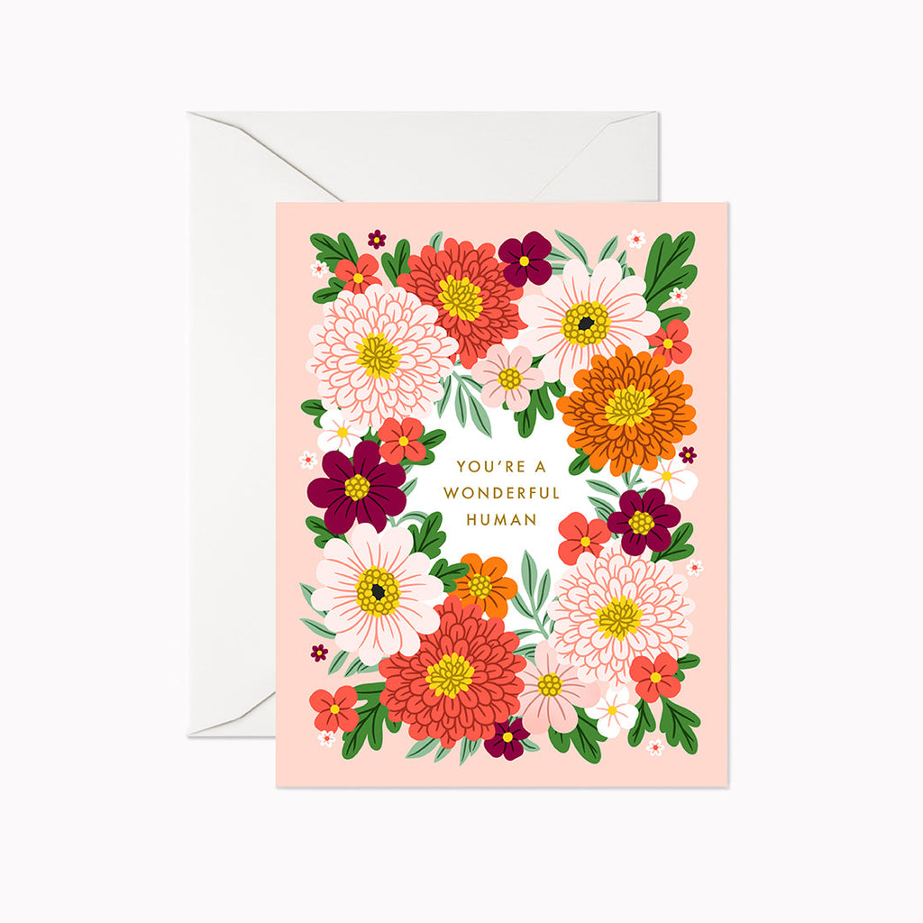 You're a Wonderful Human Card - Linden Paper Co. , Greeting Card - Stationery Brand, Linden Paper Co. Linden Paper Co., Linden Paper Co.  Linden Paper Co. 