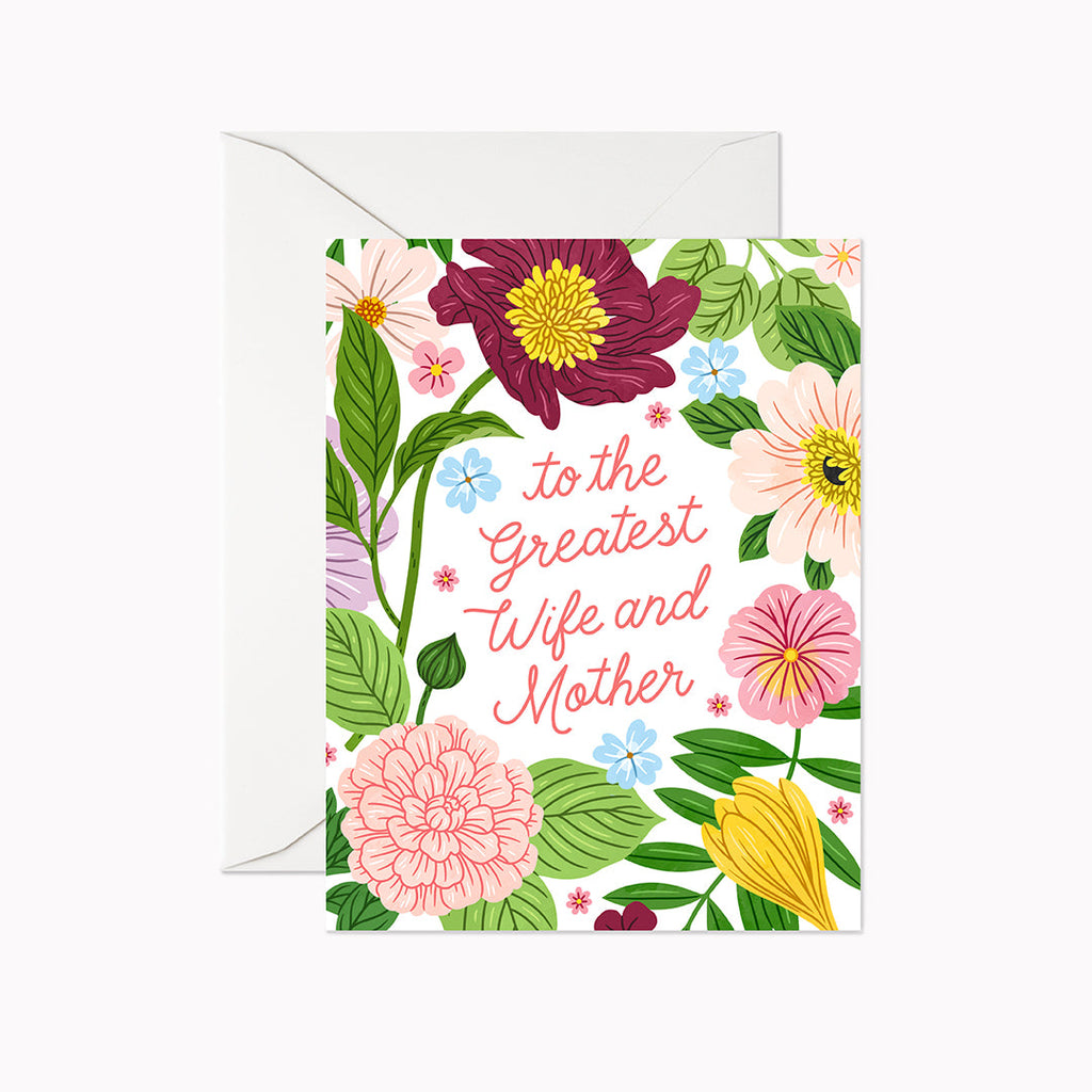 Greatest Wife and Mother Card - Linden Paper Co. , Greeting Card - Stationery Brand, Linden Paper Co. Linden Paper Co., Linden Paper Co.  Linden Paper Co. 