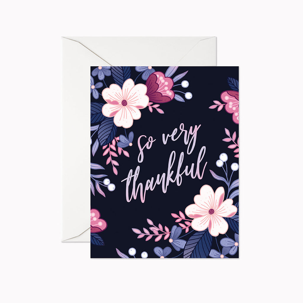 So Very Thankful Card - Linden Paper Co. , Greeting Card - Stationery Brand, Linden Paper Co. Linden Paper Co., Linden Paper Co.  Linden Paper Co. 