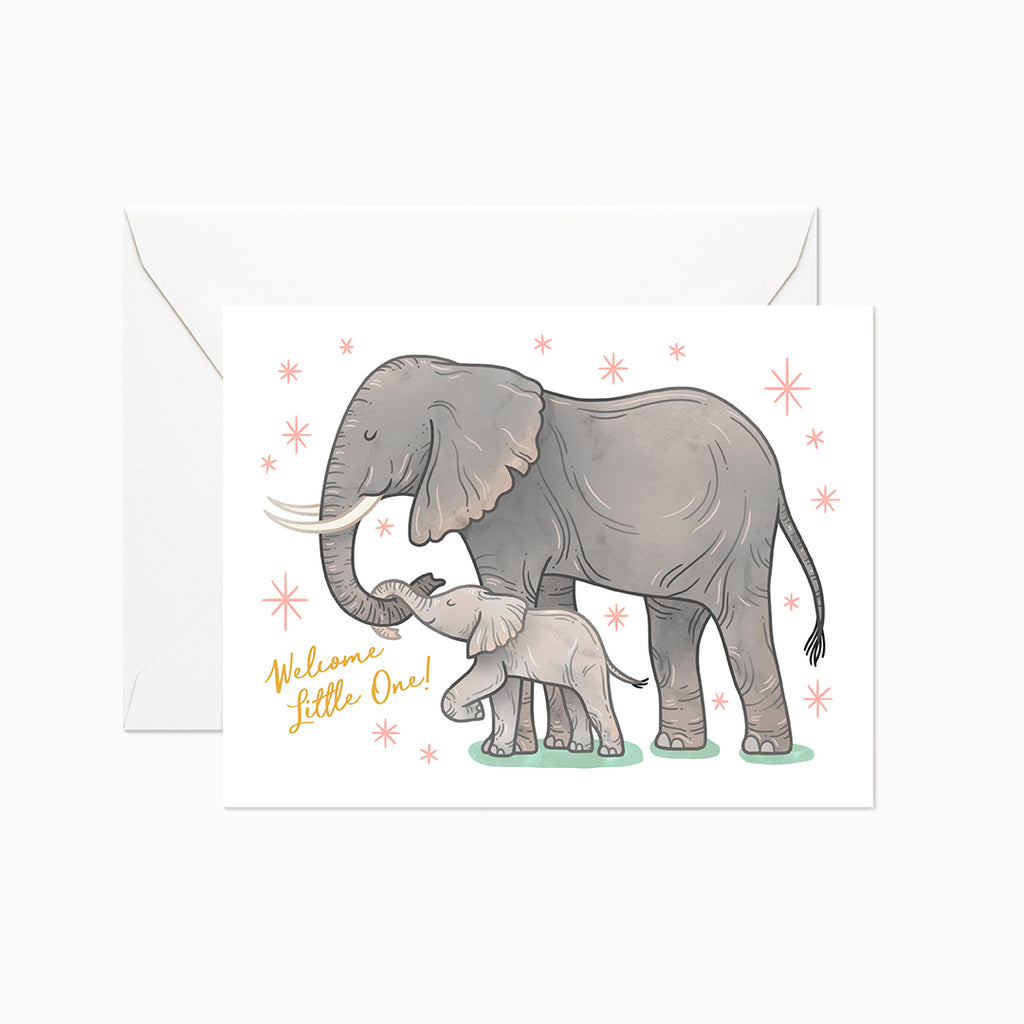Welcome Little One Card - Linden Paper Co. , Greeting Card - Stationery Brand, Linden Paper Co. Linden Paper Co., Linden Paper Co.  Linden Paper Co. 