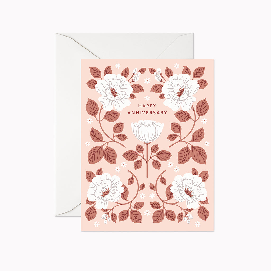 Blush Happy Anniversary Card - Linden Paper Co. , Greeting Card - Stationery Brand, Linden Paper Co. Linden Paper Co., Linden Paper Co.  Linden Paper Co. 