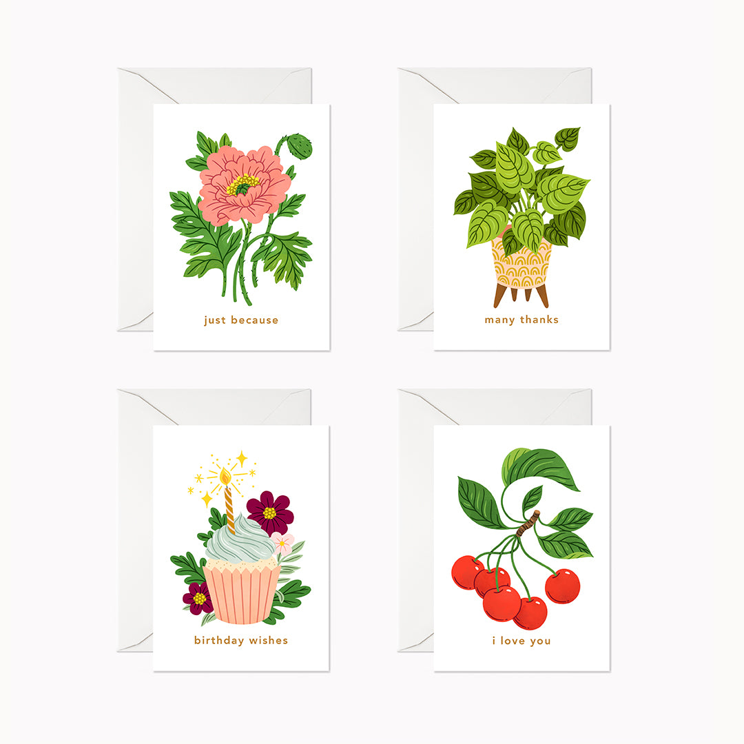 Mini Cards  Assorted Set – Linden Paper Co.